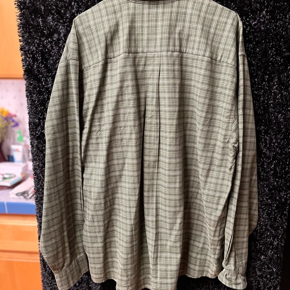 Mens NorthCrest 100% cotton Xl 46-48 Long Sleeved Button up Dress Shirt - Picture 5 of 5